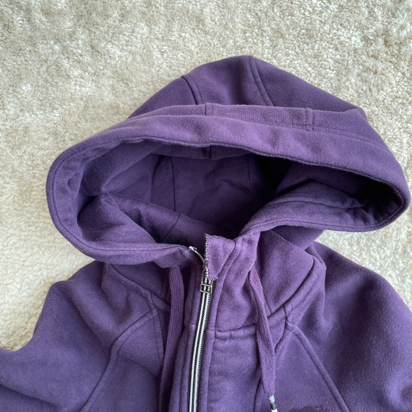 Roots Canada Paddlecreek Hoodie Womens Size S Purple Full Zip Warm Fleece Jacket - Picture 2 of 16